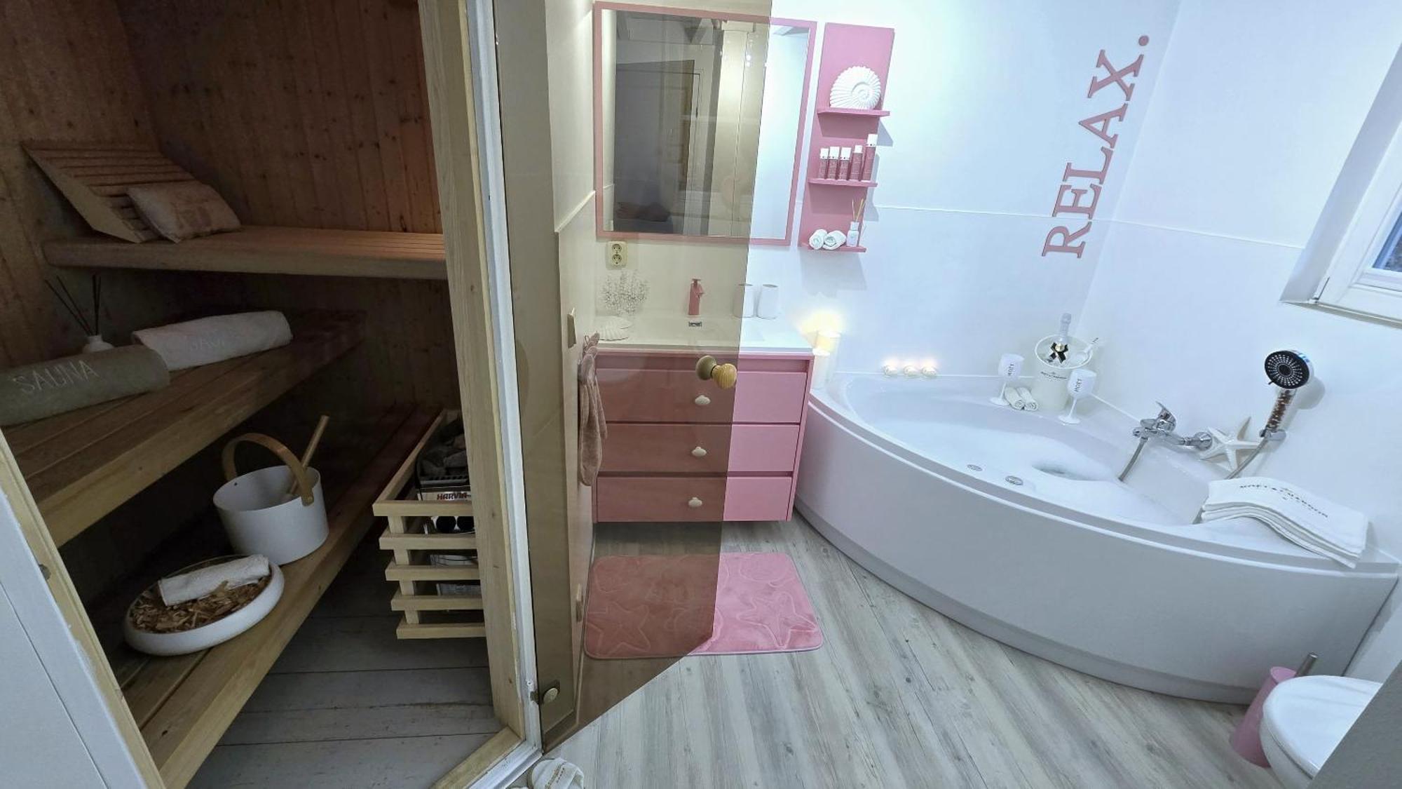 Pink Und Meer - Meerblick, Sauna, Kamin & Whirlpool Baabe Ngoại thất bức ảnh