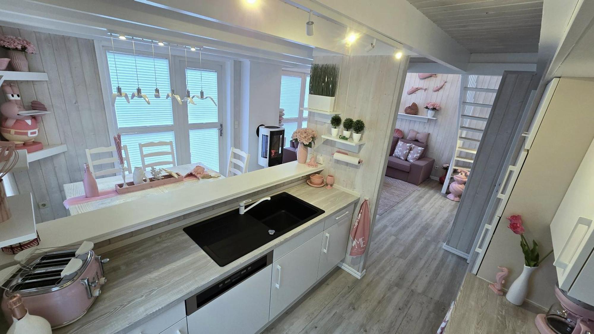 Pink Und Meer - Meerblick, Sauna, Kamin & Whirlpool Baabe Ngoại thất bức ảnh