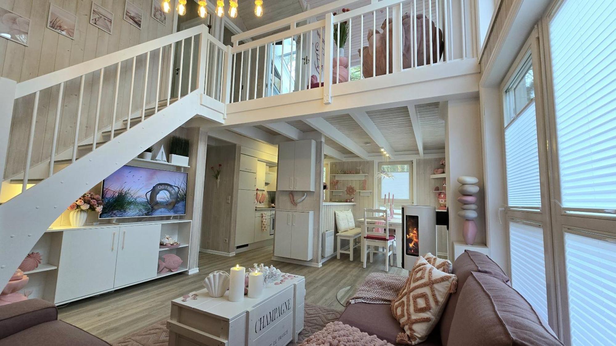 Pink Und Meer - Meerblick, Sauna, Kamin & Whirlpool Baabe Ngoại thất bức ảnh