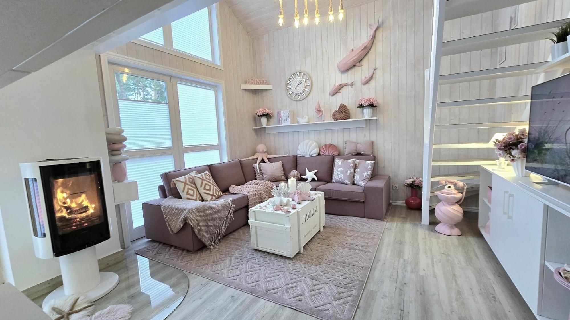 Pink Und Meer - Meerblick, Sauna, Kamin & Whirlpool Baabe Ngoại thất bức ảnh