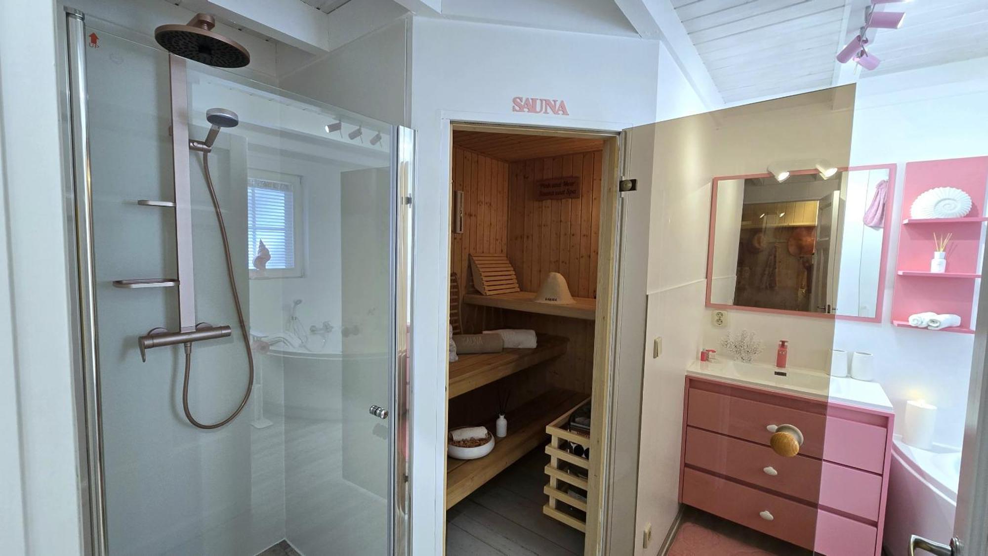 Pink Und Meer - Meerblick, Sauna, Kamin & Whirlpool Baabe Ngoại thất bức ảnh