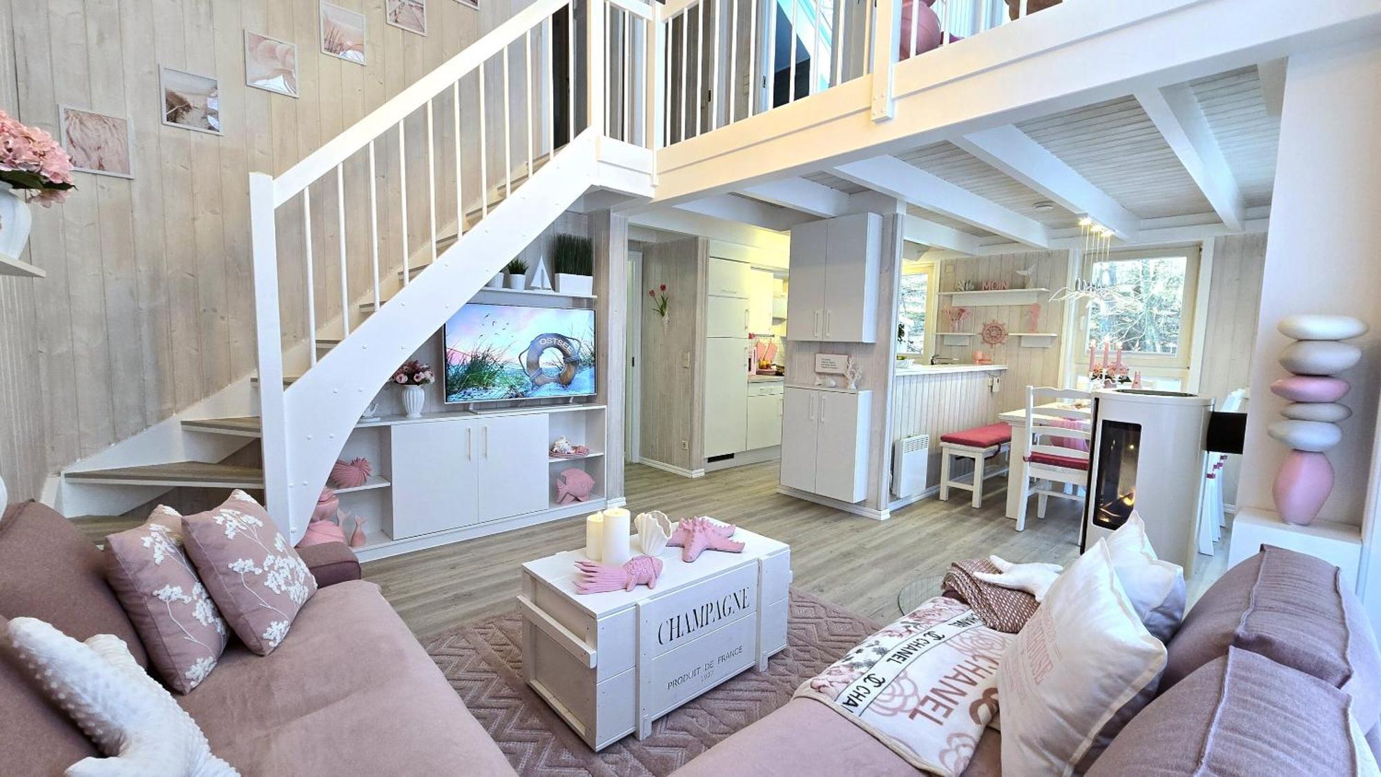 Pink Und Meer - Meerblick, Sauna, Kamin & Whirlpool Baabe Ngoại thất bức ảnh