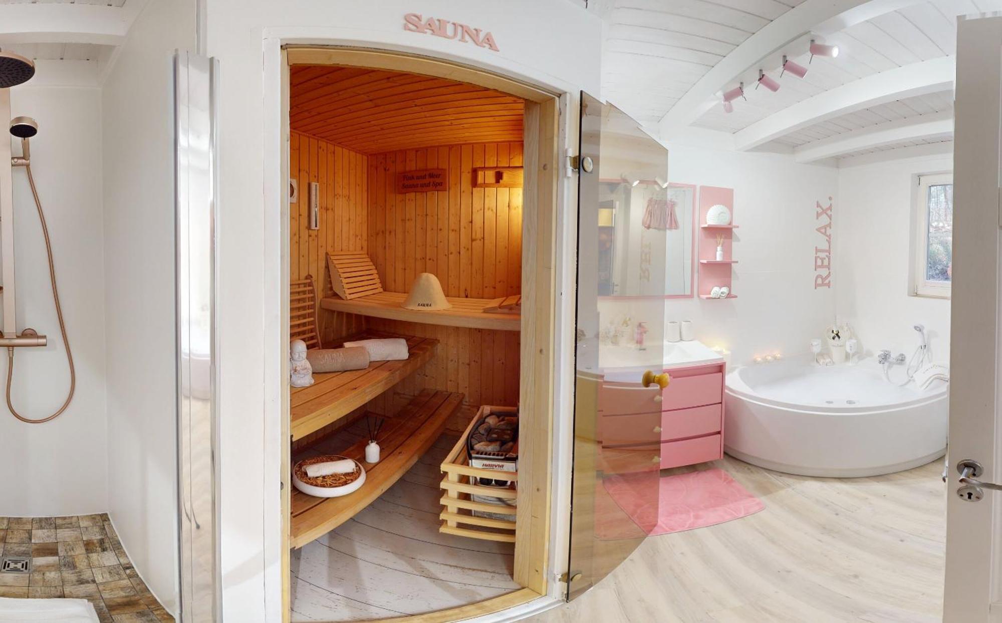 Pink Und Meer - Meerblick, Sauna, Kamin & Whirlpool Baabe Ngoại thất bức ảnh